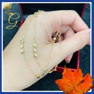 18K Real Gold Bracelet 7.5